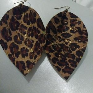 Leopard earrings